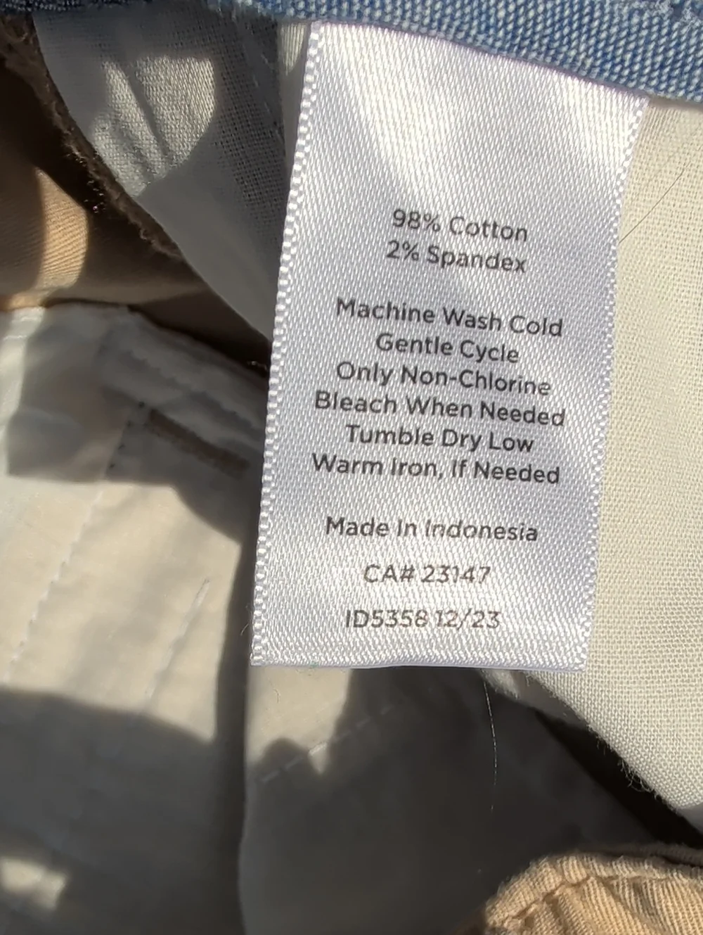 Talbots Women's Light Brown New England Crop Chino Trousers Size 18W